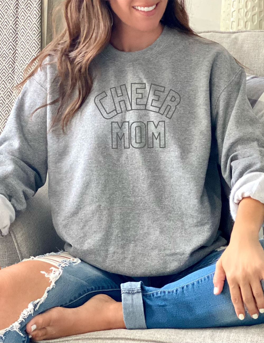 Cheer Mom Unisex Heavy Blend™ Crewneck Sweatshirt - Many Colors - Sydney So Sweet