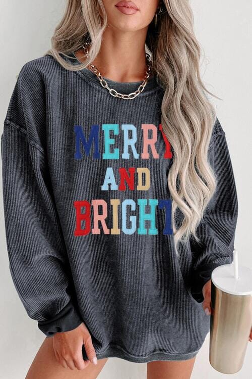 MERRY AND BRIGHT Graphic Sweatshirt - Sydney So Sweet