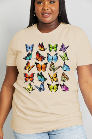 Butterfly Graphic Cotton Tee - Sydney So Sweet