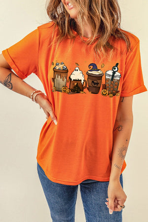 Halloween Coffee Graphic T-Shirt - Sydney So Sweet