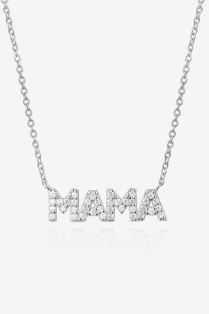 MAMA Zircon 925 Sterling Silver Necklace - Sydney So Sweet