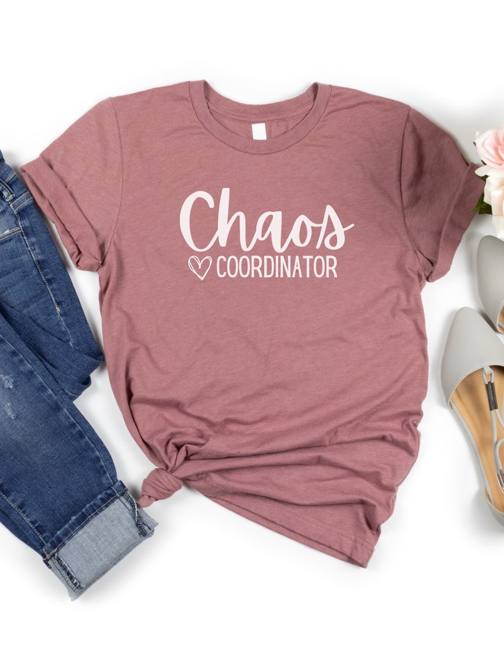 Chaos Coordinator Mom T-Shirt Bella + Canvas Unisex Jersey Short Sleeve Tee - Many Colors - Sydney So Sweet