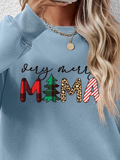 Very Merry Mama Long Sleeve Graphic Sweatshirt - Sydney So Sweet