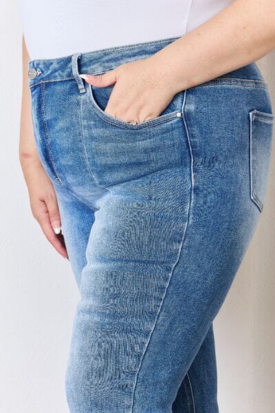 RISEN Full Size High Rise Ankle Flare Jeans - Sydney So Sweet