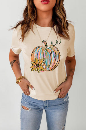 Watercolor Pumpkin Graphic T-Shirt - Sydney So Sweet