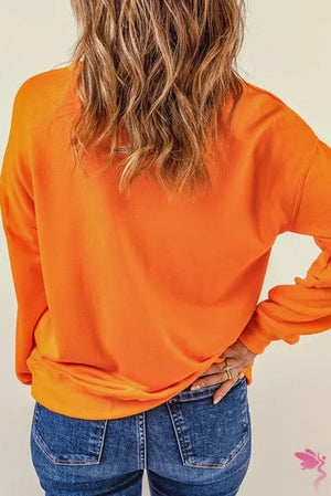 Cheetah Pumpkin Graphic Sweatshirt - Sydney So Sweet