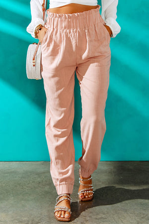 Paperbag Waist Joggers with Pockets - Sydney So Sweet