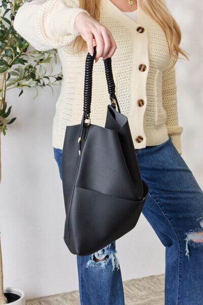 Vegan Leather Handbag with Pouch - Sydney So Sweet