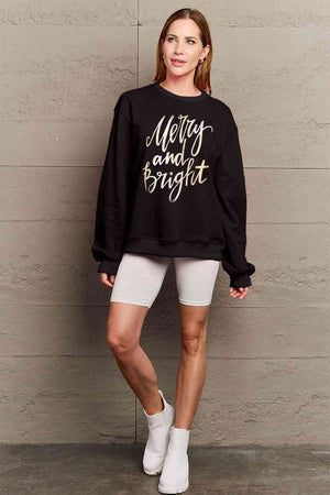 MERRY AND BRIGHT Graphic Sweatshirt - Sydney So Sweet