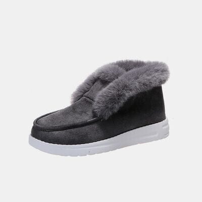 Furry Suede Snow Boots - Sydney So Sweet