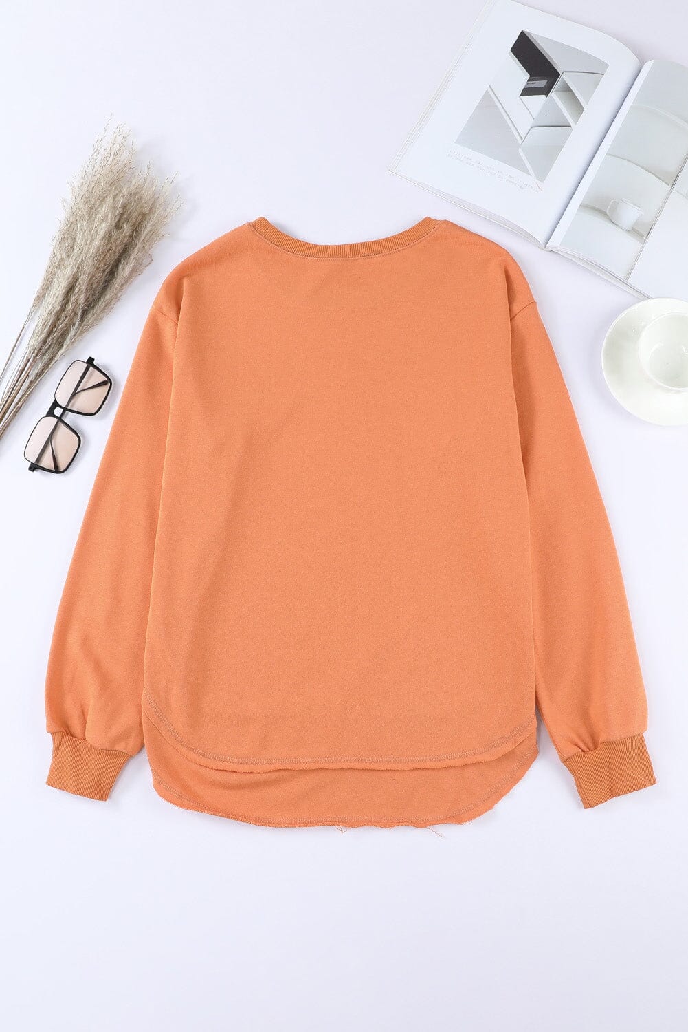 Side Slit Drop Shoulder Sweatshirt - Sydney So Sweet