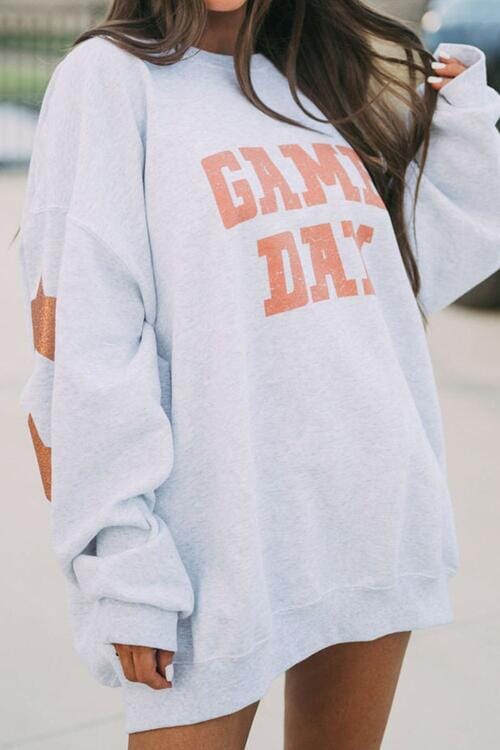 GAME DAY Long Sleeve Round Neck Sweatshirt - Sydney So Sweet