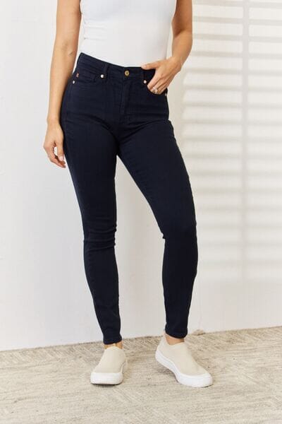 Judy Blue Full Size Garment Dyed Tummy Control Skinny Jeans - Sydney So Sweet