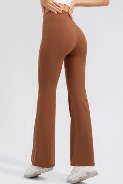 High Waist Straight Active Pants - Sydney So Sweet