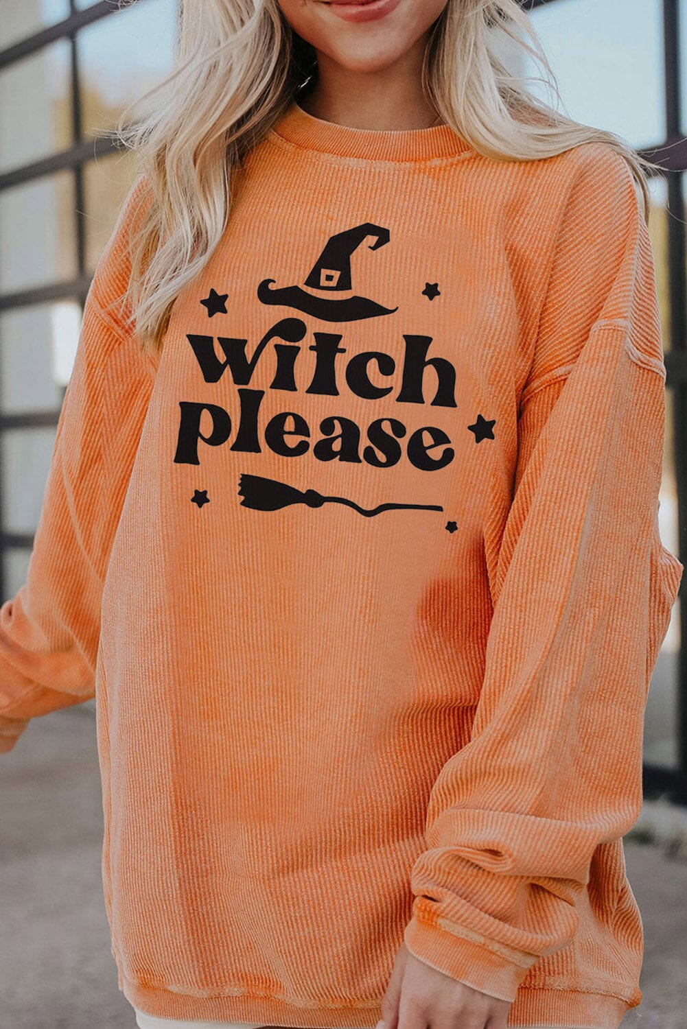 WITCH PLEASE Graphic Dropped Shoulder Sweatshirt - Sydney So Sweet