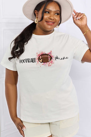 Livin That Football Mom Life Women's Graphic T-Shirt - Sydney So Sweet