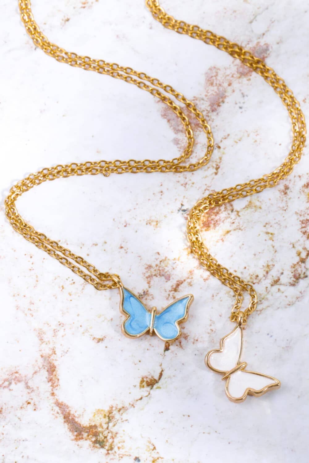 Butterfly Pendant Copper 14K Gold-Plated Necklace - Sydney So Sweet