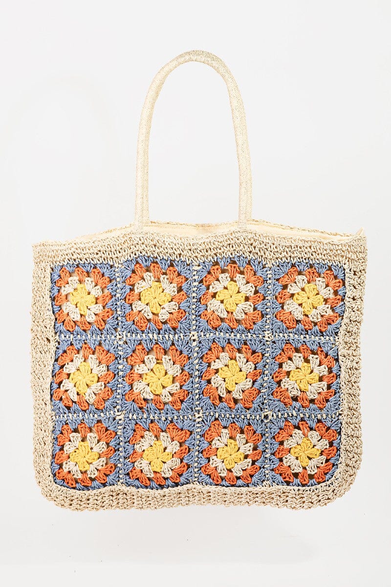 Fame Flower Braided Tote Bag - Sydney So Sweet