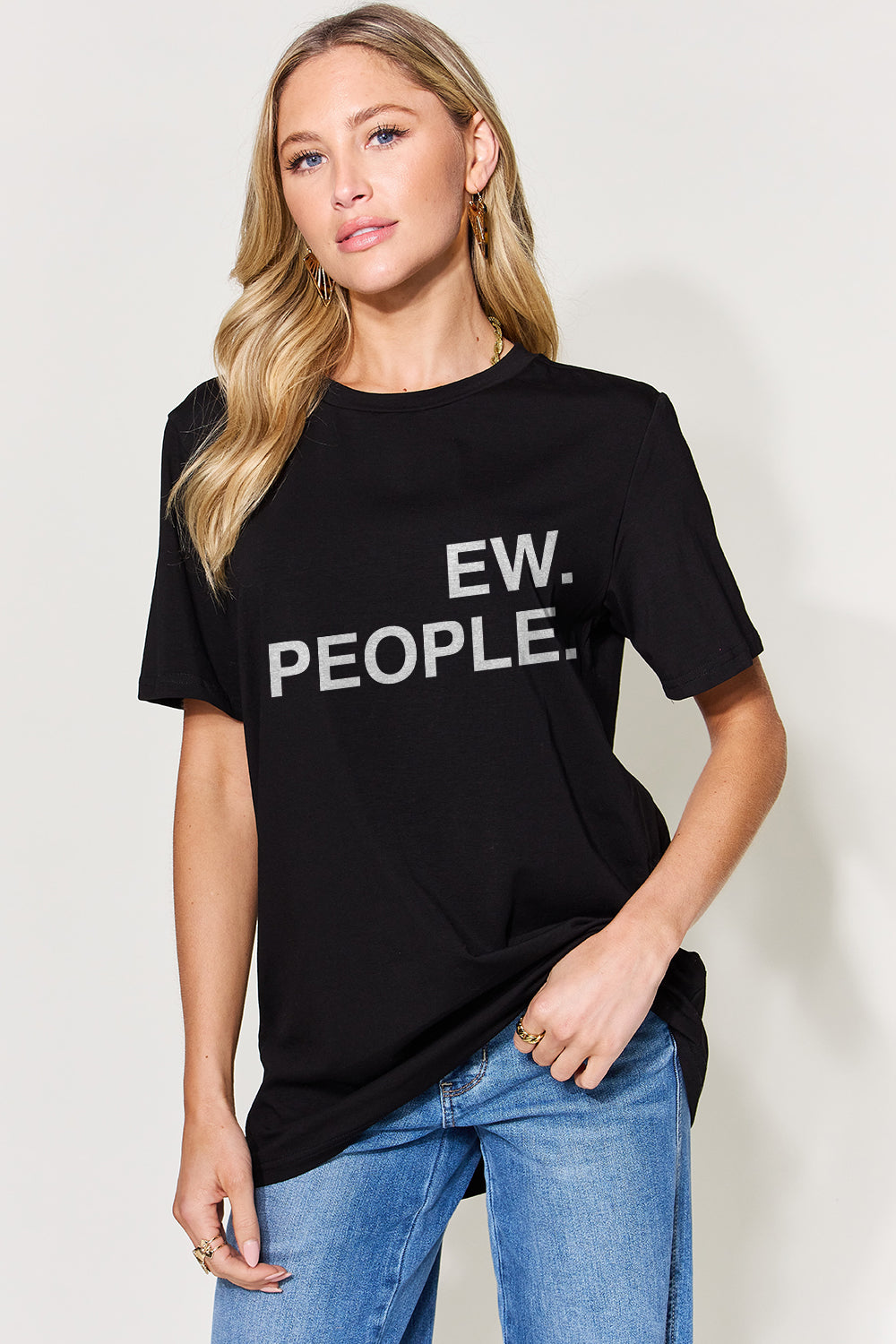 EW PEOPLE Graphic Round Neck T-Shirt - Sydney So Sweet