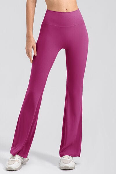 High Waist Straight Active Pants - Sydney So Sweet