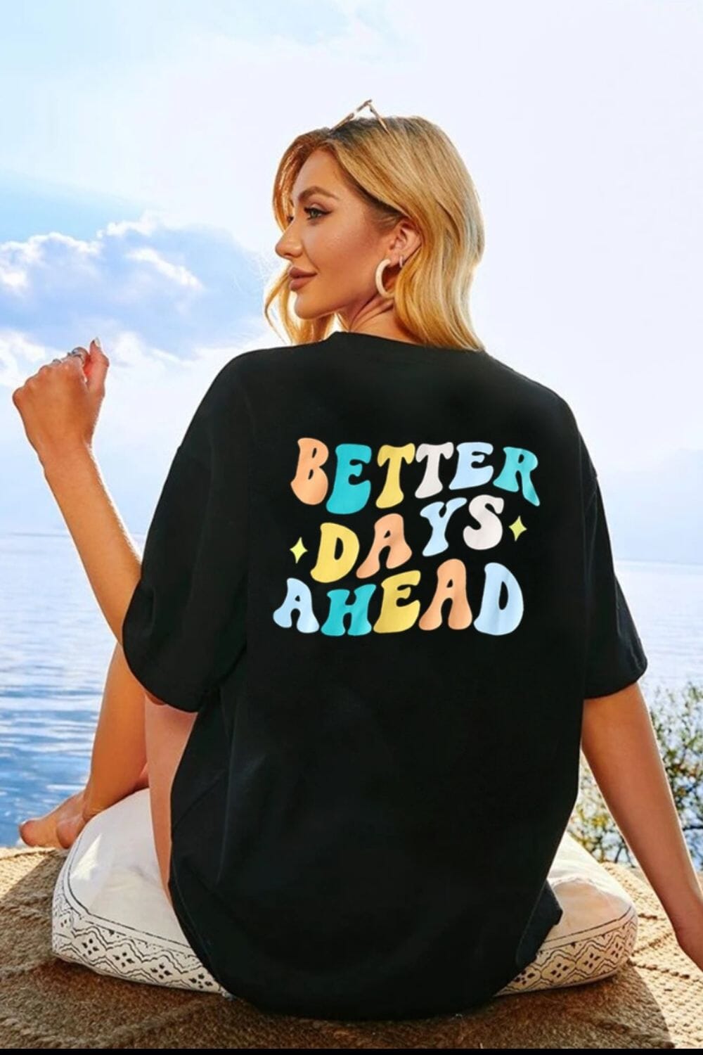 BETTER DAYS AHEAD Round Neck T-Shirt - Sydney So Sweet