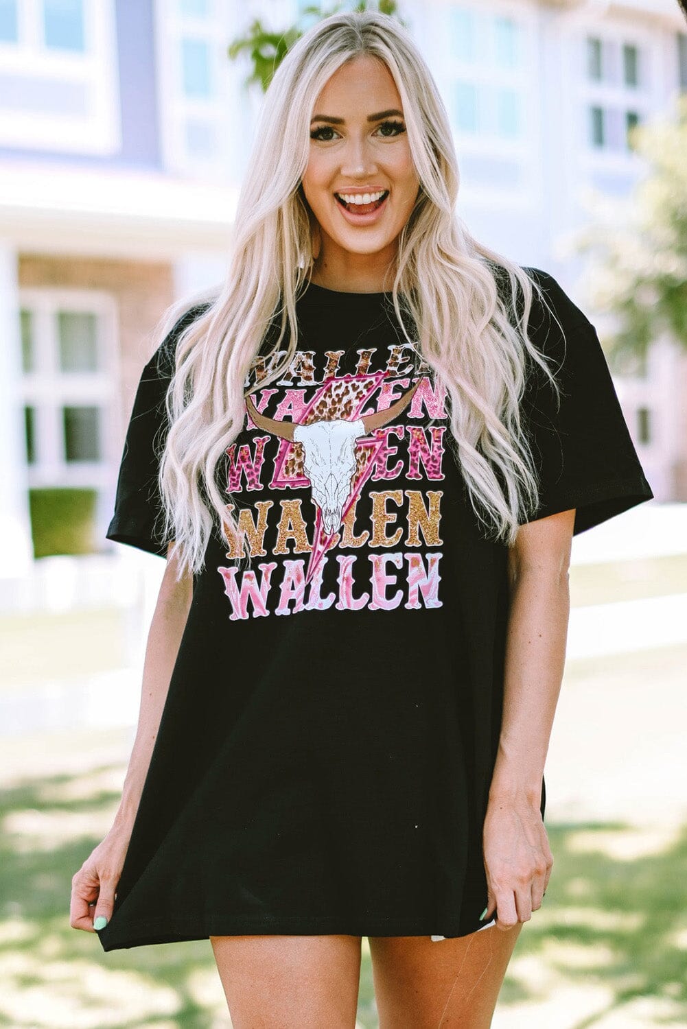 WALLEN Round Neck Short Sleeve T-Shirt - Sydney So Sweet