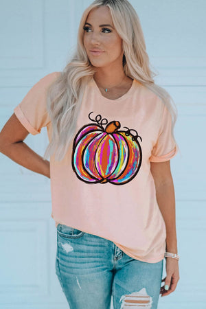 Modern Pumpkin Graphic T-Shirt - Sydney So Sweet