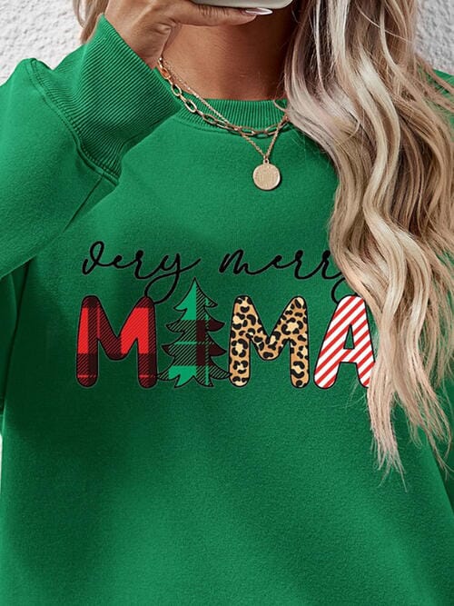 Very Merry Mama Long Sleeve Graphic Sweatshirt - Sydney So Sweet