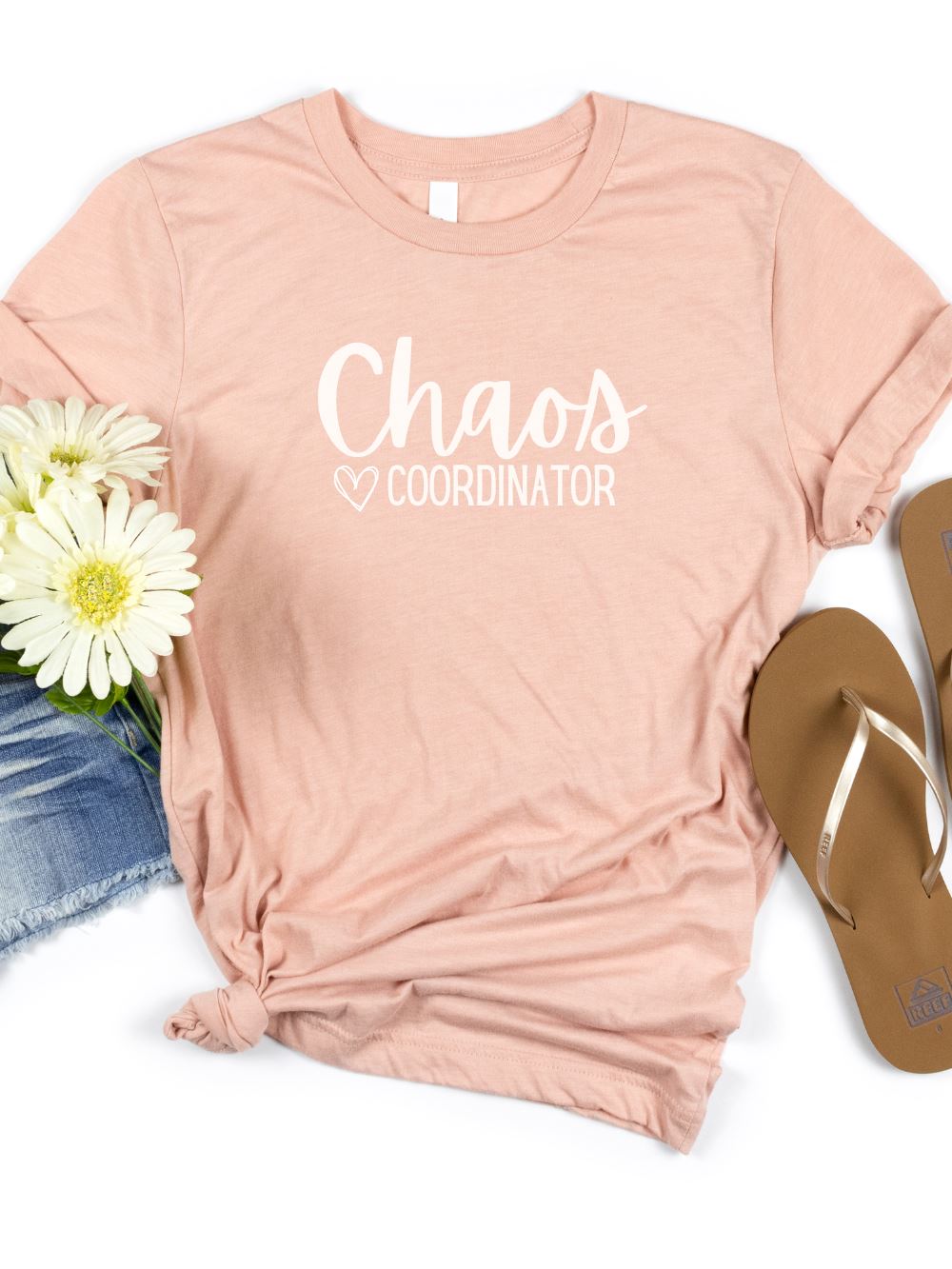 Chaos Coordinator Mom T-Shirt Bella + Canvas Unisex Jersey Short Sleeve Tee - Many Colors - Sydney So Sweet