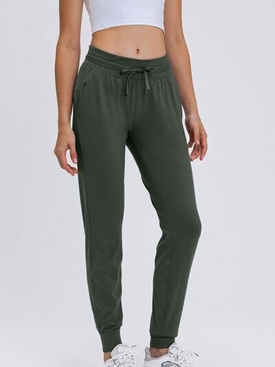 Double Take Tied Joggers with Pockets - Sydney So Sweet