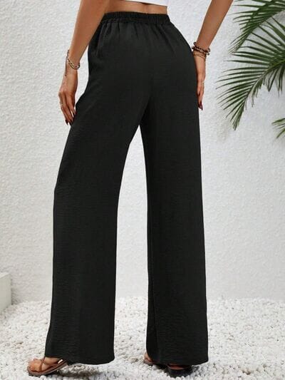 Wide Leg Drawstring Pants - Sydney So Sweet