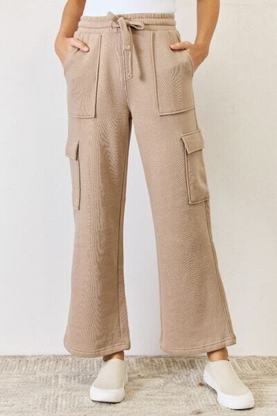 RISEN High Waist Cargo Wide Leg Pants - Sydney So Sweet