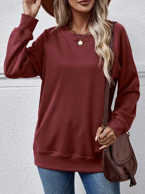 Round Neck Long Sleeve Sweatshirt - Sydney So Sweet