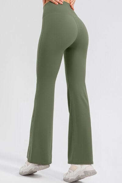 High Waist Straight Active Pants - Sydney So Sweet