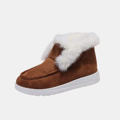 Furry Suede Snow Boots - Sydney So Sweet