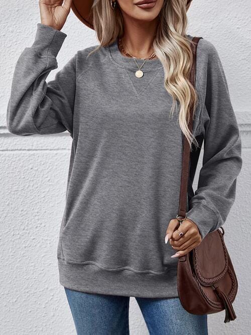 Round Neck Long Sleeve Sweatshirt - Sydney So Sweet