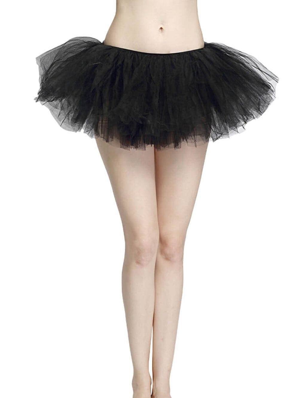 Black - 5 Layer Tutu Skirt for Running, Dress-Up, Costumes - Sydney So Sweet