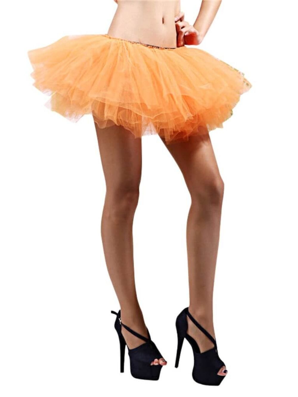Orange - 5 Layer Tutu Skirt for Running, Dress-Up, Costumes - Sydney So Sweet