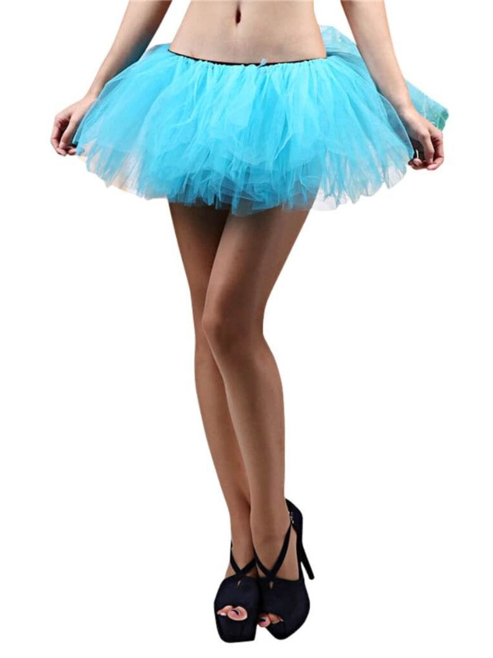 Turquoise Blue - 5 Layer Tutu Skirt for Running, Dress-Up, Costumes - Sydney So Sweet