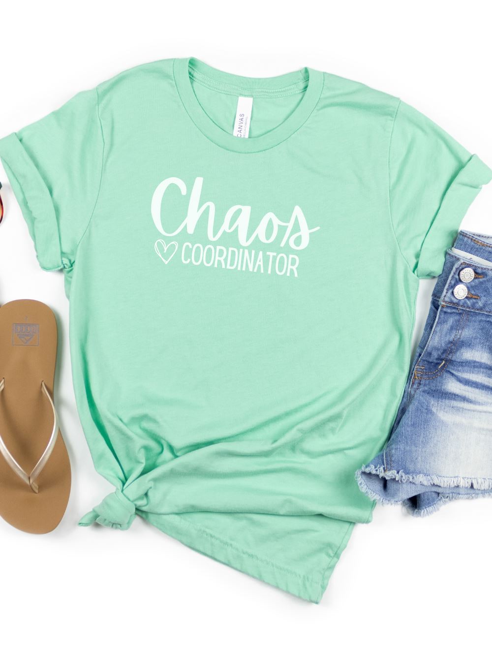 Chaos Coordinator Mom T-Shirt Bella + Canvas Unisex Jersey Short Sleeve Tee - Many Colors - Sydney So Sweet
