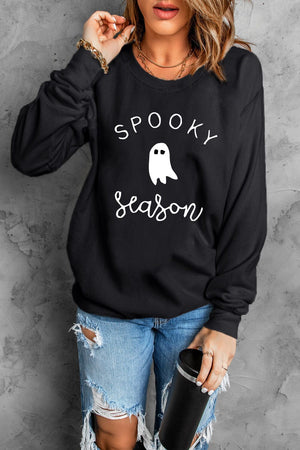 Long Sleeve SPOOKY SEASON Graphic Sweatshirt - Sydney So Sweet
