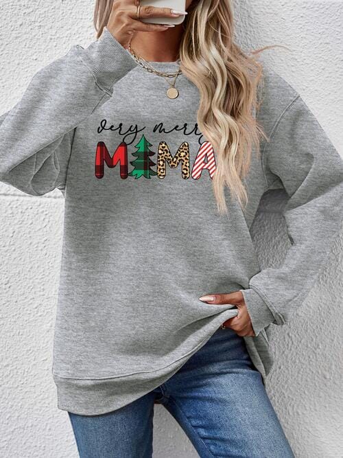 Very Merry Mama Long Sleeve Graphic Sweatshirt - Sydney So Sweet