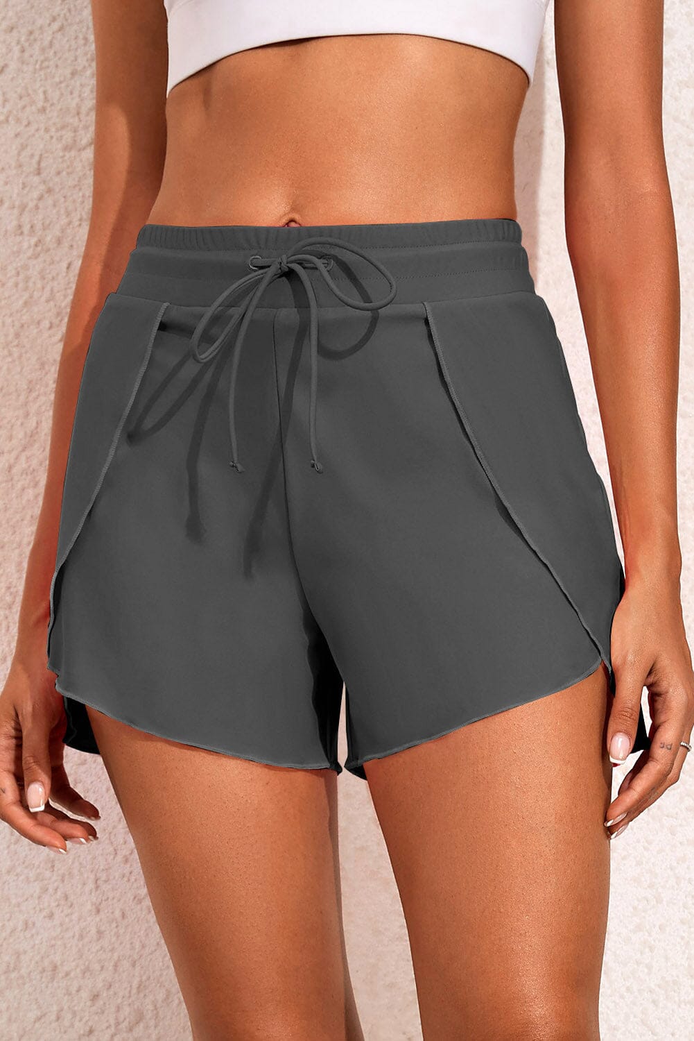 Drawstring Waist Swim Shorts - Sydney So Sweet