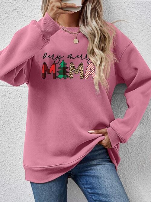 Very Merry Mama Long Sleeve Graphic Sweatshirt - Sydney So Sweet