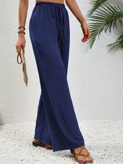 Wide Leg Drawstring Pants - Sydney So Sweet