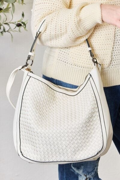 Weaved Vegan Leather Handbag - Sydney So Sweet