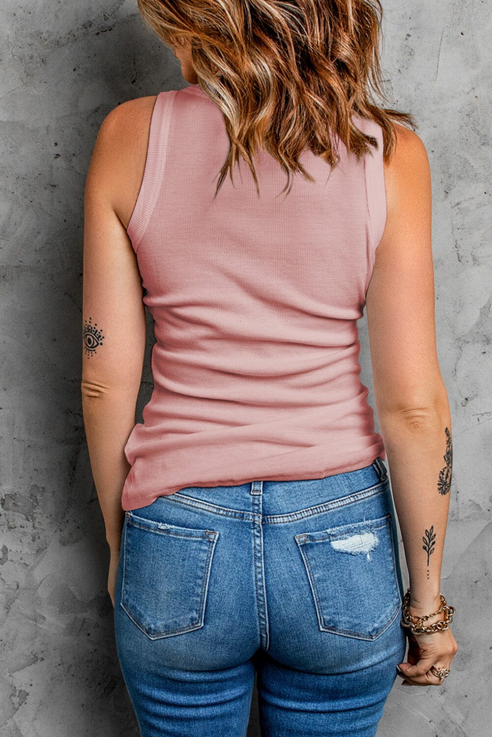 Solid Round Neck Tank - Sydney So Sweet