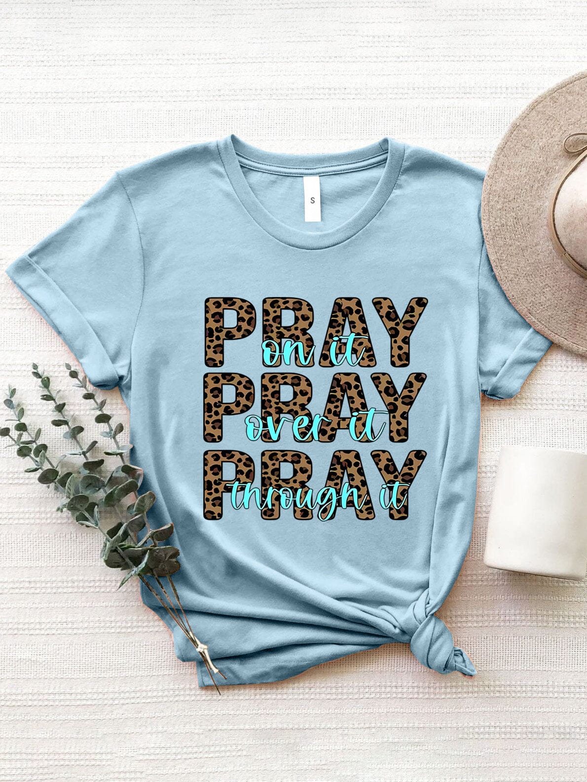 Pray Pray Pray Women's Graphic Short Sleeve T-Shirt - Sydney So Sweet