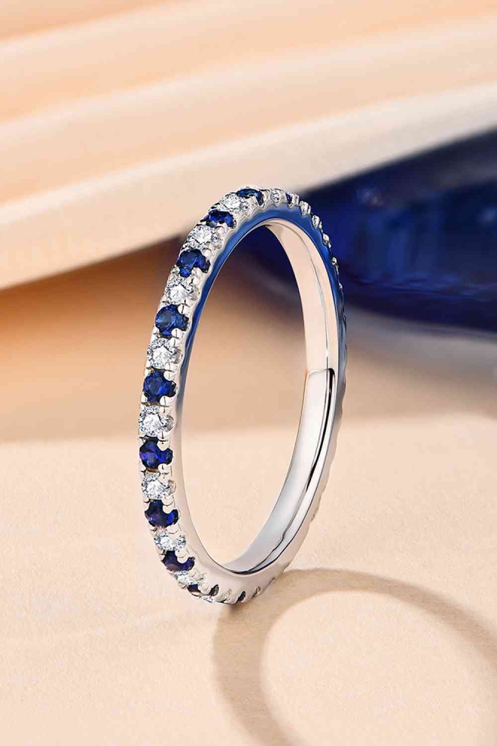 Moissanite Lab-Grown Sapphire Ring - Sydney So Sweet