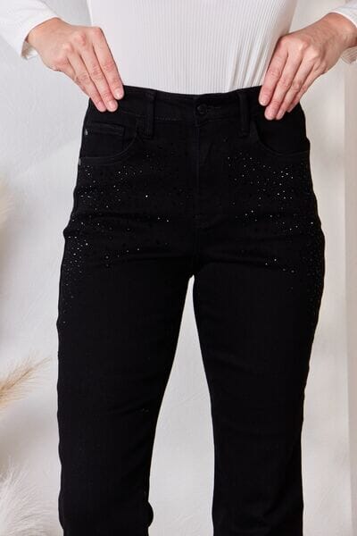 Judy Blue Full Size Rhinestone Embellished Slim Jeans - Sydney So Sweet